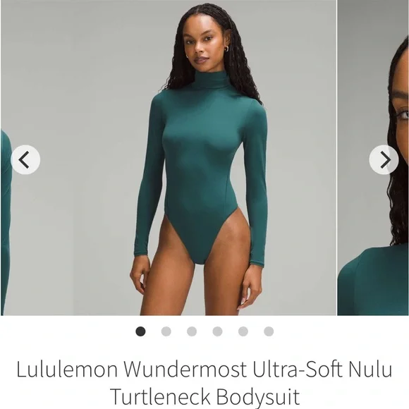 lululemon athletica Teal Turtleneck Bodysuit - Picture 1 of 8